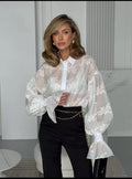 Mesh long sleeves