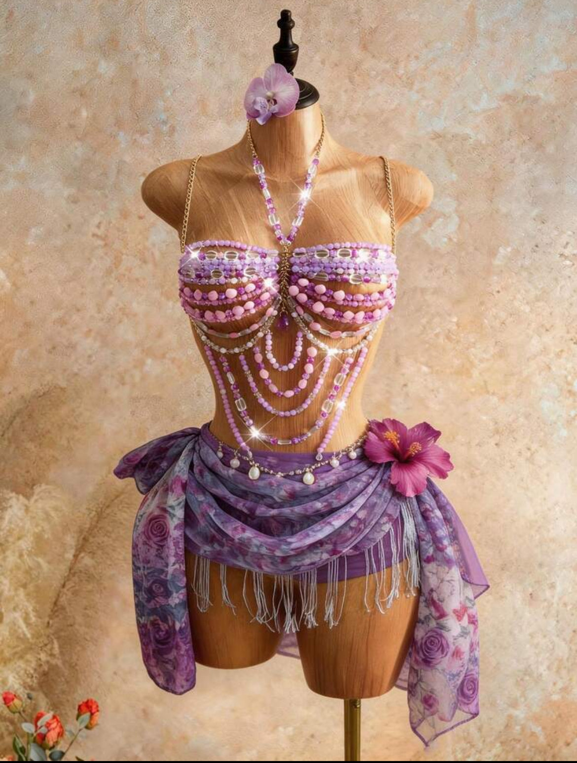 Beaded bikini