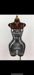 Chrome Mini Dress