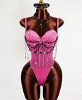 Emo chained bodysuit