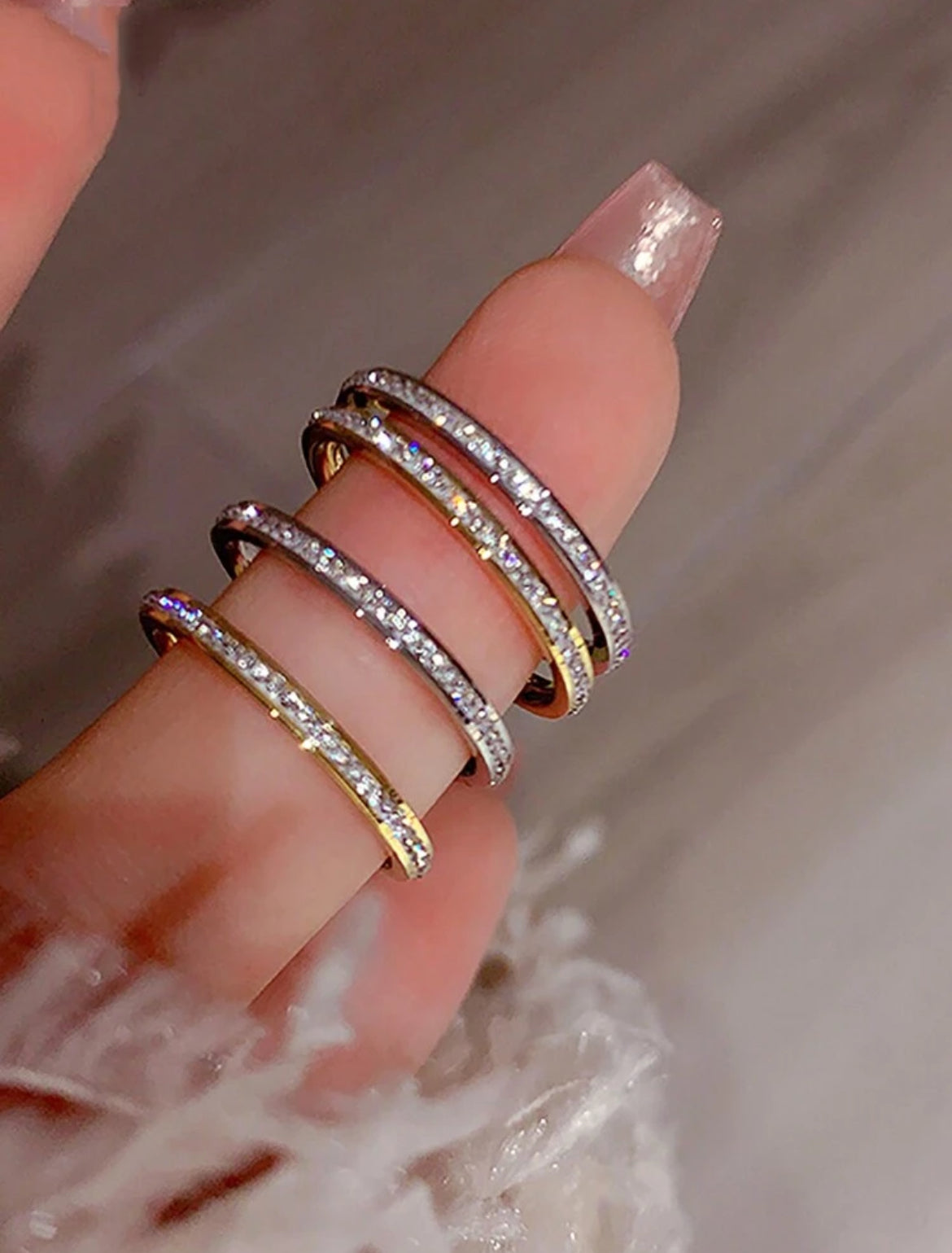 Gold Crystal Ring