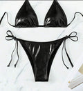 Liquid Black Metallic Bikini