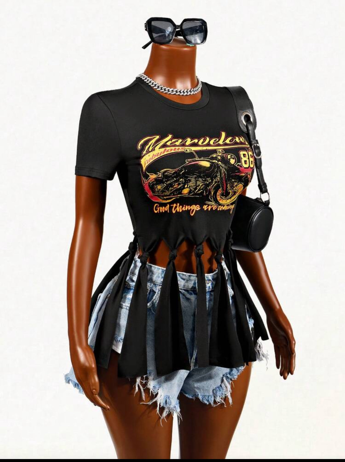 Marvelous Moto Fringe Tee