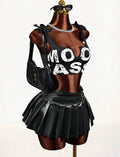 Mood Bow-Tie Graphic Crop Tank