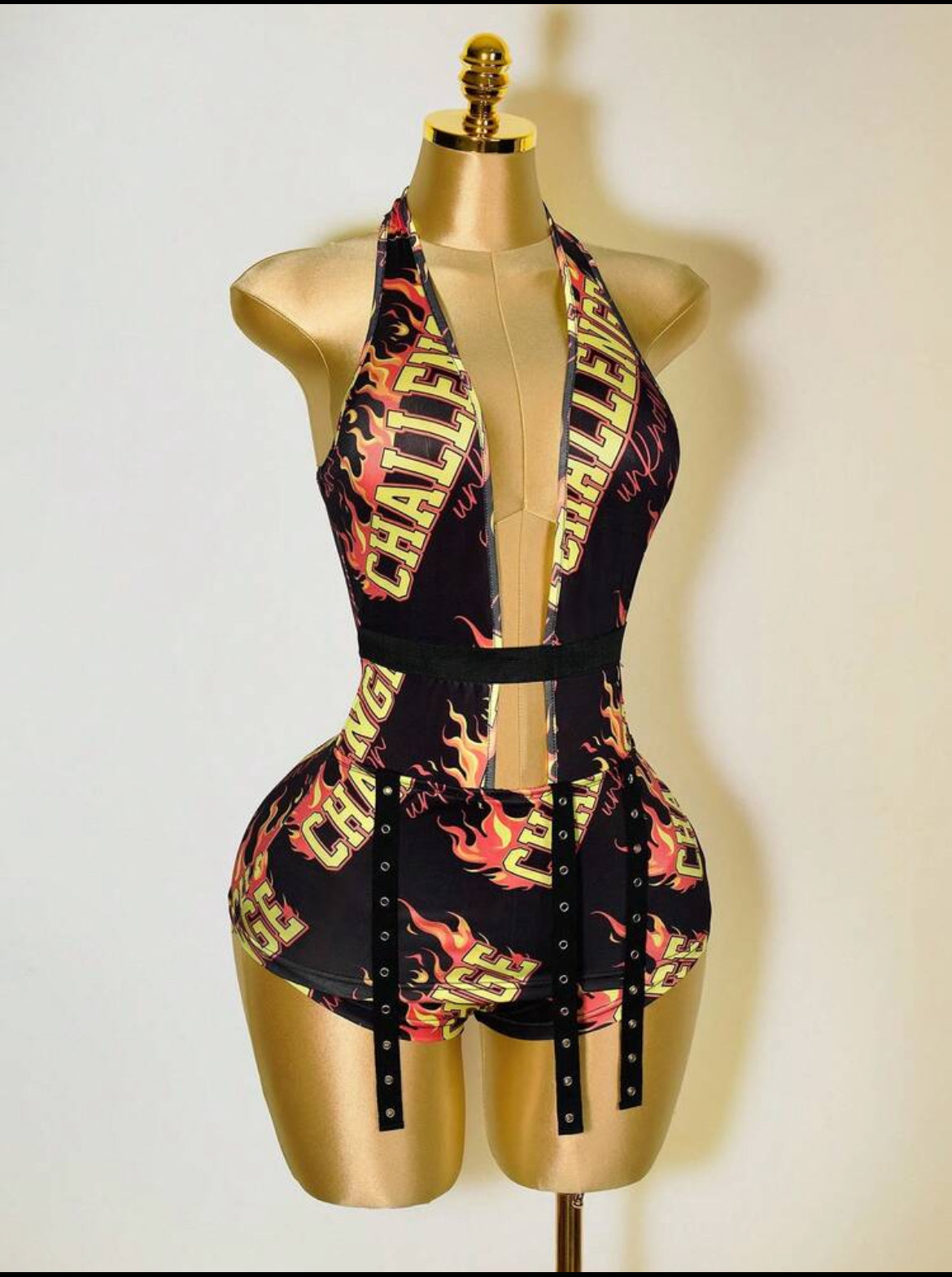 Challenge Flame Halter Romper